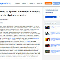 Actividad de FyA en Latinoamrica aumenta levemente el primer semestre